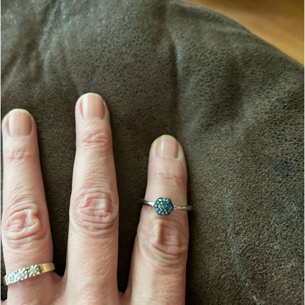 Beautiful brand new Venice Blue Diamond ring.